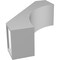 Ekena Millwork 5 1/2-in. W x 14-in. D x 18-in. H Westlake Architectural Grade PVC Knee Brace BRCP055X14X18WTL - alternate 3